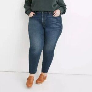 Madewell Plus Size 10" High Rise Skinny Petite Jeans Danny Wash